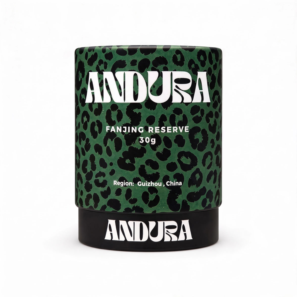 ANDURA Fanjing Reserve Guizhou High Mountain Matcha 30g Frontalansicht Tube