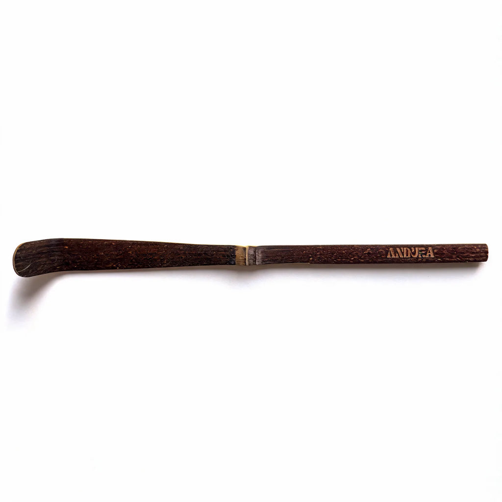 ANDURA Dark Spoon Matcha Löffel Bambus Frontalansicht